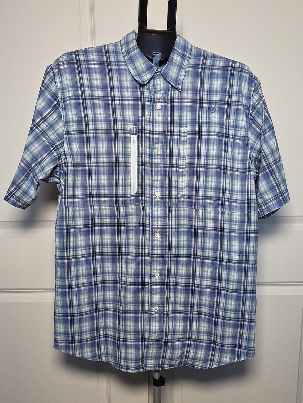 Ariat VentTEK Classic Plaid Shirt, shown here in the "Dutch Blue Plaid" colorway